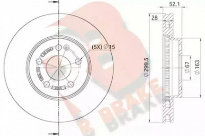 R BRAKE 78rbd20408 -  Тормозной диск